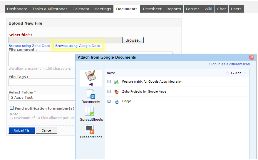 upload images on google. Upload Google Docs documents to your project in Zoho Projects.