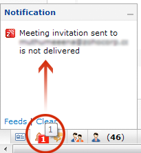 Invitation Mail Failure Notification