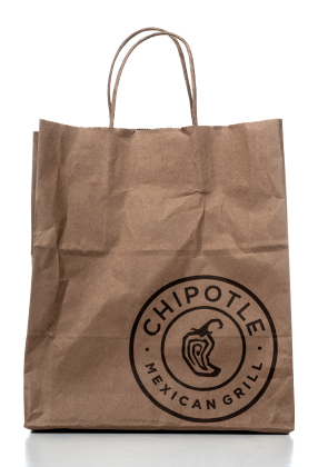 Chipotle Mexican Grill paper bag