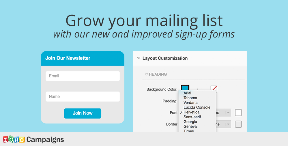 New and Improved Sign-up Forms