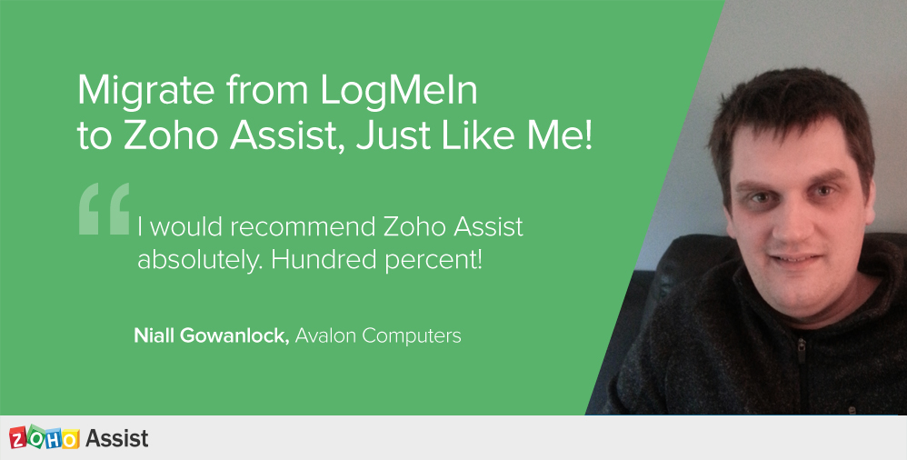 Migrate from LogMeIn to Zoho Assist!