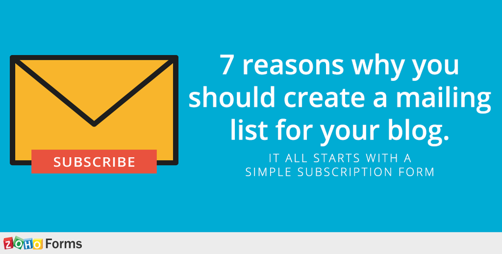 7 reasons for a mailing list