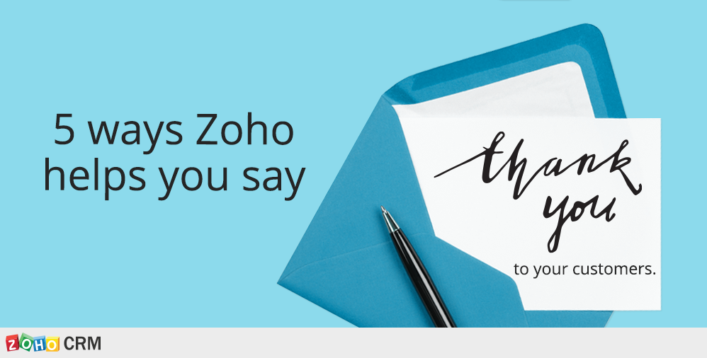 Customer appreciation zoho