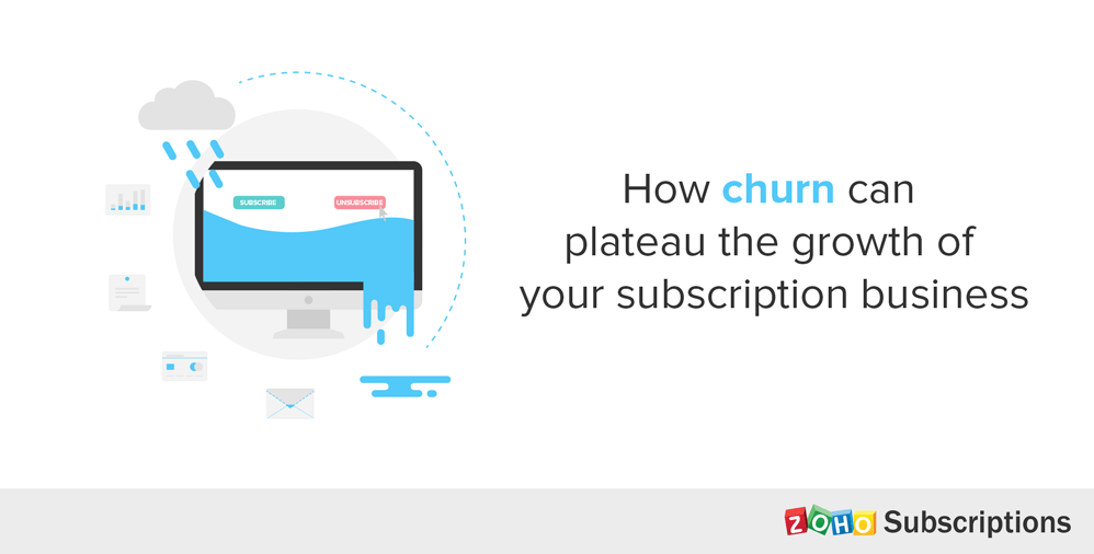 how churn can plateau the growth of your subscription business